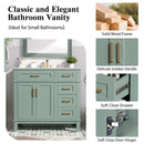 Bathroom Vanity With Sink, Soft Close Doors, 4 Storage Drawers by HouseOfZazla