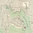 Vintage Map of Baltimore, Maryland 1886
