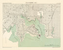 Vintage Map of Baltimore, Maryland 1886