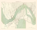 Vintage Map of Philadelphia, Pennsylvania 1885