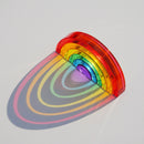 6-Piece Small Crystal Clear Rainbow Lucite Blocks – High Transparency Acrylic by Green Elephant Home and Toys
