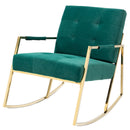 Accent Chair, leisure rocking chair with Stainless steel feet