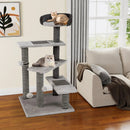 93 CM Tall Cat Tree Kitten Tower with Sisal and Jute Scratching Posts-Gray by LJGDeals