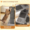 93 CM Tall Cat Tree Kitten Tower with Sisal and Jute Scratching Posts-Gray by LJGDeals