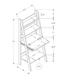 Computer Desk For Home Office, Laptop, Leaning, Storage Shelves by Unique Piece Furniture