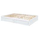Daybed With Fence Guardrails And 2 Drawers, Split Into Independent Floor Bed & Daybed by HouseOfZazla