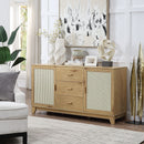 Sheridan - Modern Cane Design Sideboard by HouseOfZazla