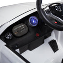 6V Mercedes Benz AMG Electric Vehicle, Kid Ride on Car with Parental Remote Control, MP3 Player Headlights Opening Doors, for Children 3-8, White