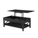 Decatur Farmhouse Lift Top Coffee Table With Storage - Black / Ash by HouseOfZazla