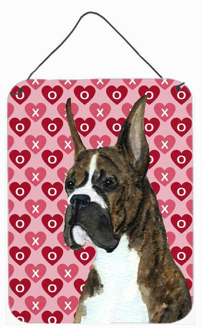 Boxer Hearts Love and Valentine's Day Portrait Wall or Door Hanging Prints