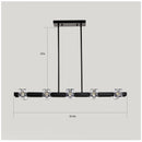 Rectangle Chandelier for Dining Room, 10-Light