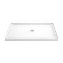 Shower Base, Center Drain With Durable Construction - Gloss White by HouseOfZazla