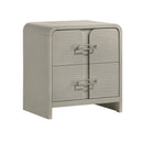 Aria - 2 Drawer Nightstand - Beige by HouseOfZazla