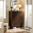 6 Tier Shoe Cabinet With Louvered Doors by HouseOfZazla