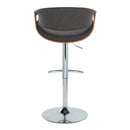 Adjustable Mid Century Barstool with Swivel Set of Two by Unique Piece Furniture