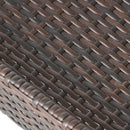 Resin Wicker Bar Cart With Metal Frame - Brown by HouseOfZazla
