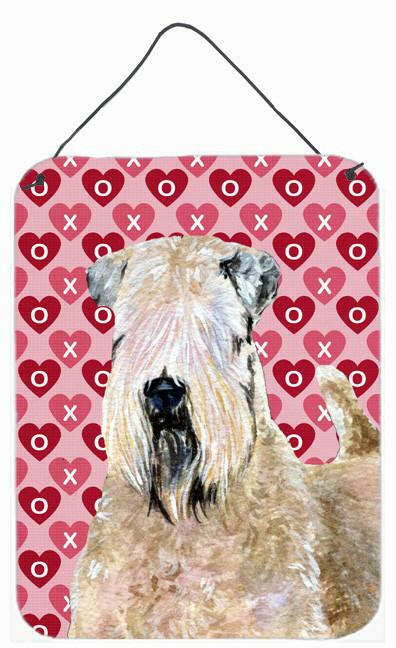 Wheaten Terrier Soft Coated Hearts Love Valentine's Day Wall Door Hanging Print