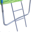 16FT Trampoline with Slide, Outdoor Trampoline for Kids and Adults with Enclosure Net and Ladder,football goal,backboard