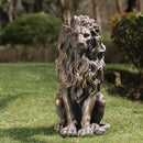 20.5" Resin Lion Statue, Outdoor and Indoor Decorative Sculpture by HouseOfZazla