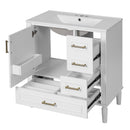 Traditional Bathroom Vanity Set With Soft Close Doors