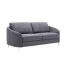 Yuina Linen Sofa in Gray