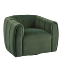 Serenizia - Upholstered Swivel Chair With Channel Tufted