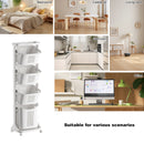 4-Tier Laundry Hamper Sorter with Wheels and Removable Baskets by HouseOfZazla
