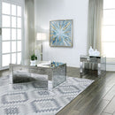 Noralie - 24" Square End Table - Mirrored & Faux Diamonds