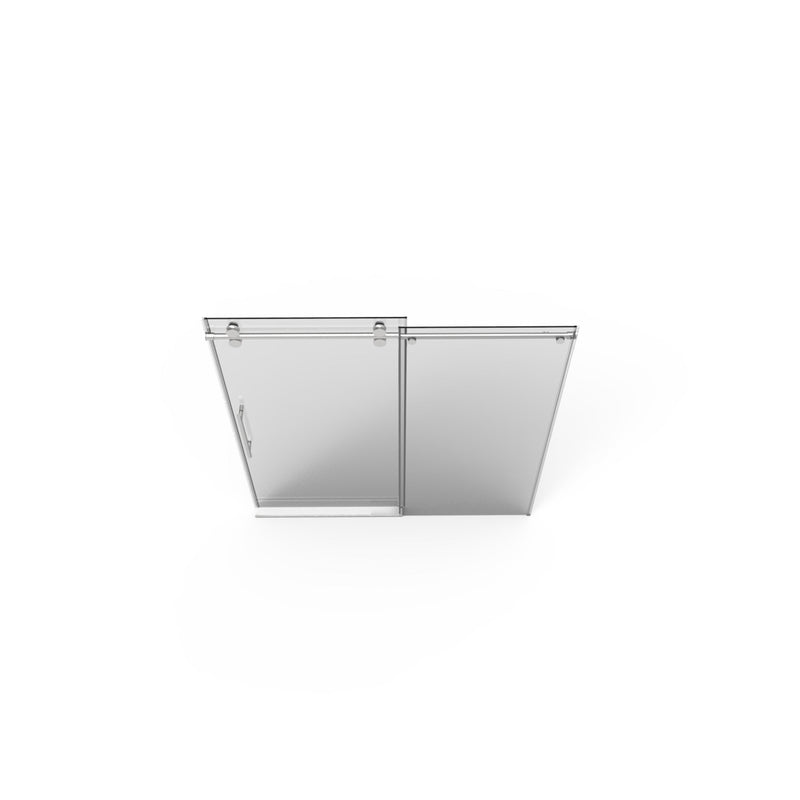 56"-60"W x 76"H Frameless Shower Door, photo 9 of 10