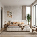 Elegant Chenille Upholstered Bed