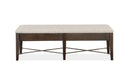 Westley Falls - Bench With Upholstered Seat - Graphite