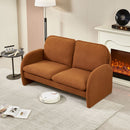 Loveseat Sofa Small Couch For Living Room, Sherpa Fabric Upholstered Loveseat Sofa Couch, Small Loveseat Sofa For Apartment, Bedroom by HouseOfZazla