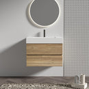 Grace 30 Rough Oak Wall-Mounted Bathroom Vanity by HouseOfZazla