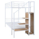 Bunk Bed With Lateral Storage Ladder And Wardrobe by HouseOfZazla