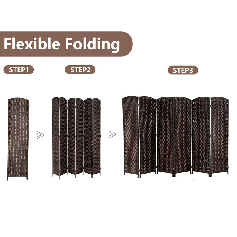 6 Panel Room Divider, Folding Screen