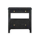 Danielle - 2 Drawer Nightstand - Black by HouseOfZazla