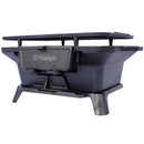 Oval Cast Iron Grill Outdoor Portable Charcoal Tabletop Skillet
