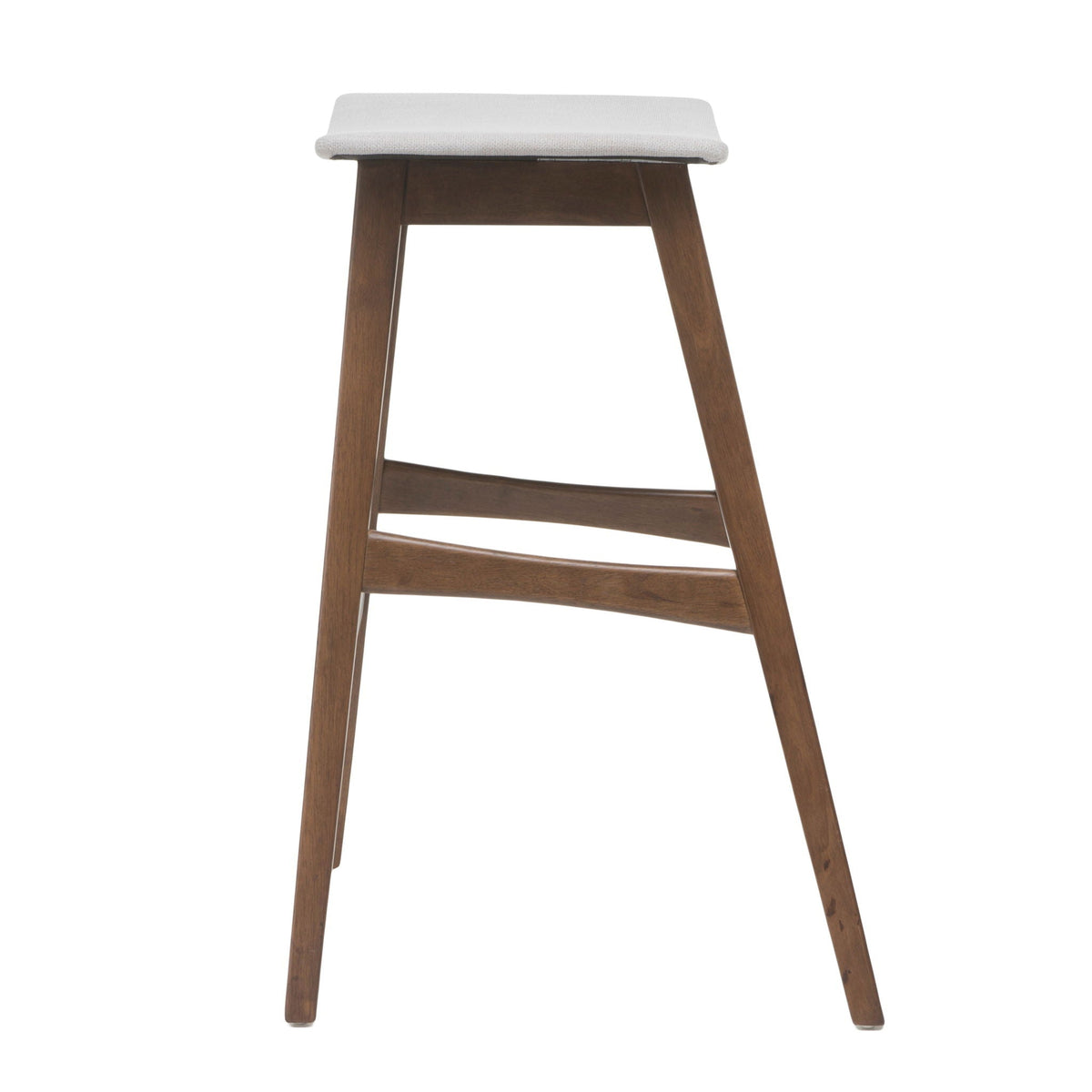 Mid Century Modern Bar Stool Set With Upholstered Seating, photo 17 of 25