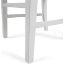 Acacia Wood Dining Chairs, White