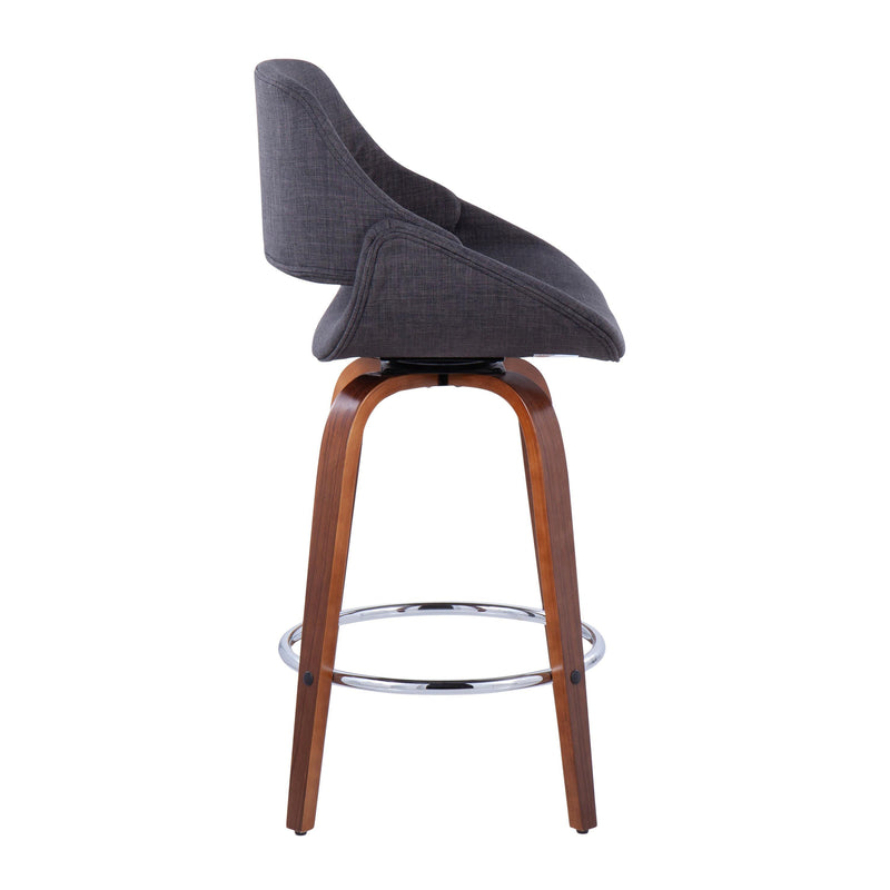 26" Mid-Century Modern Fixed-Height Counter Stool, photo 3 of 5