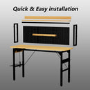 71" Adjustable Workbench with Pegboard