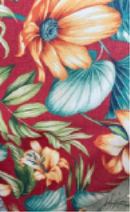 2 Pack Outdoor Lumbar Pillow Covers - Red Tropical