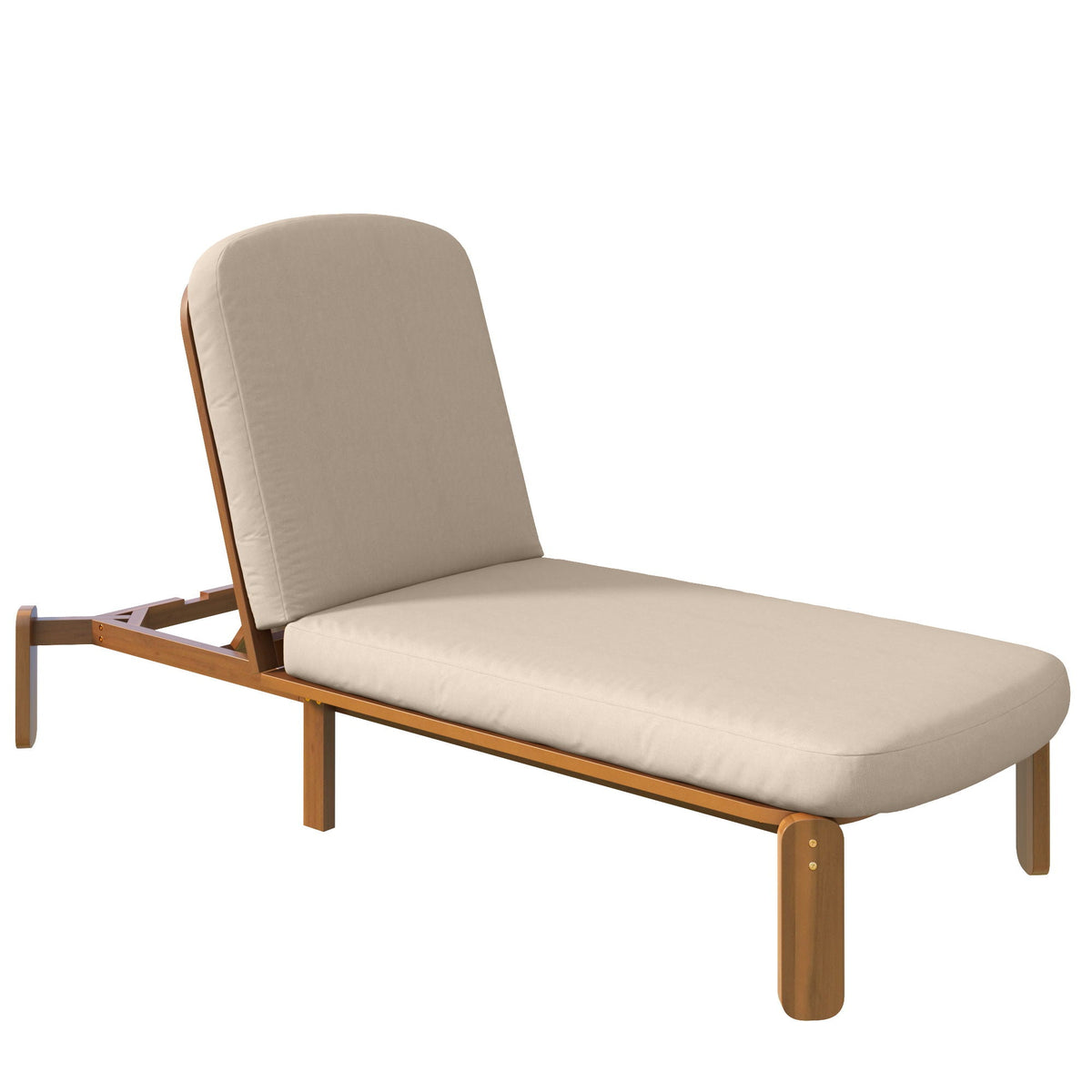 Outdoor Chaise Lounge With Adjustable Backrest, photo 3 of 40