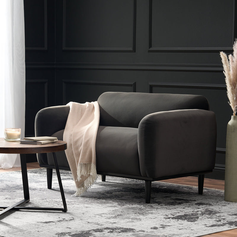 Loveseat Sofa - 50" Dark, photo 3 of 10