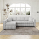 106.3" Soft L-shaped 4-Person Sofa