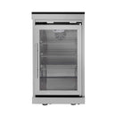 Castelle Flame Astoria 94-Inch 6-Burner 85K BTU Outdoor Kitchen Grill Island With Wine Cooler, Rotisserie, Cabinets, And Granite Countertops (SAK68014)