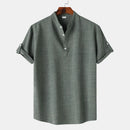 Casual Short Sleeve Henley