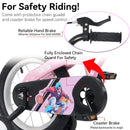 Fkznpj - 16" Sporty Kids Bike With Training Wheels And Stand Adjustable Saddle Suitable For Boys And Girls Aged 4 - 8 Years Tall Height 41 - 46" Available In A Variety Of Colors by HouseOfZazla