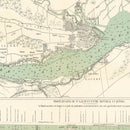 Vintage Map of Québec, Canada 1882