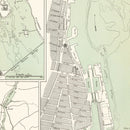 Vintage Map of Montréal, Canada 1881